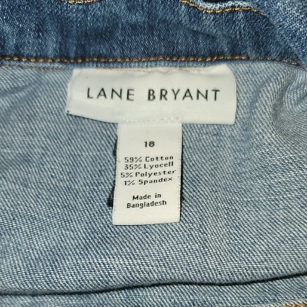 Lane Bryant Light Blue Denim Jacket Sz: 18 - Picture 8 of 8